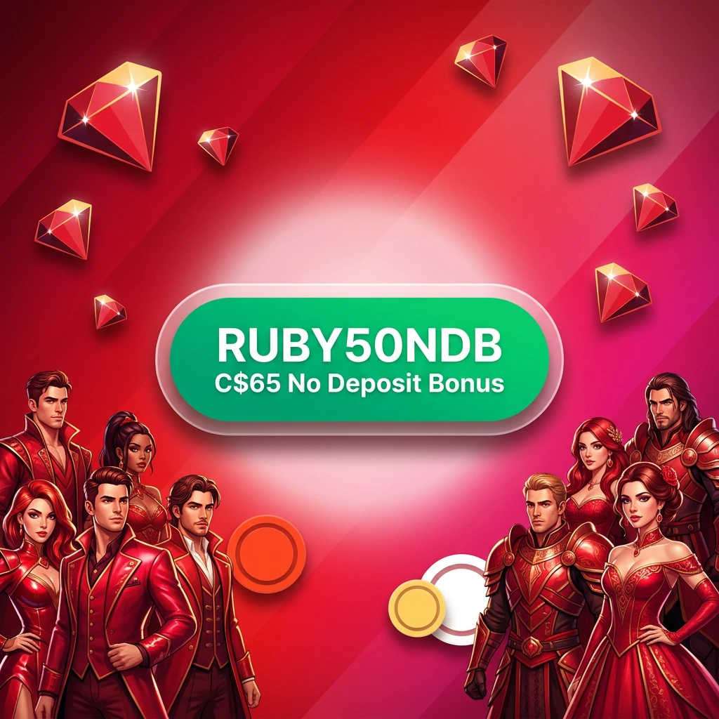 RUBY50NDB C$65 No Deposit Bonus